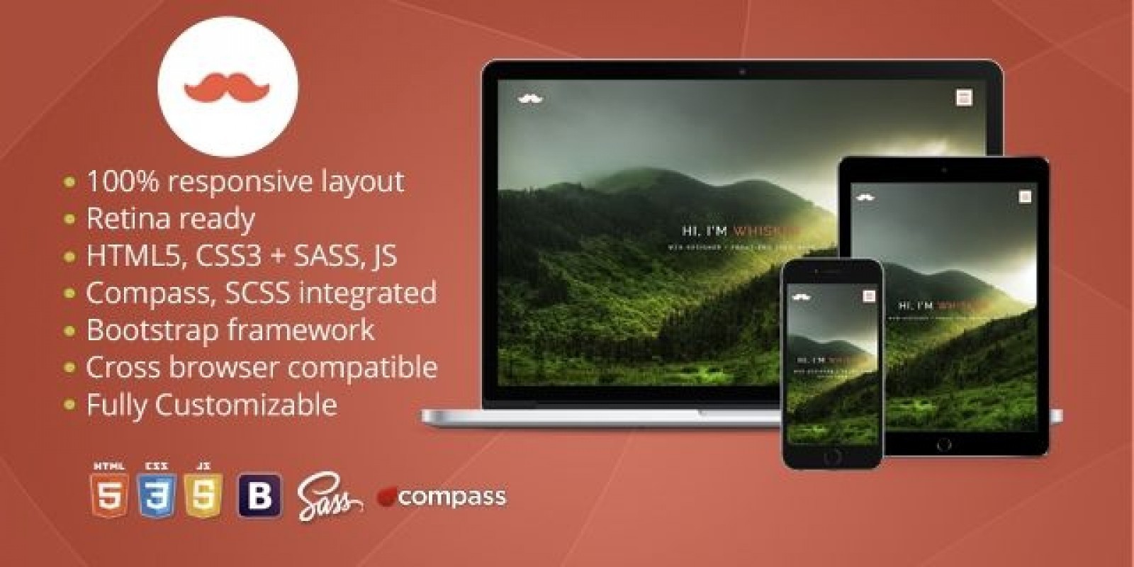 Whisker – Responsive HTML Portfolio Template
